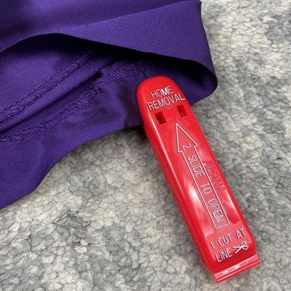 NWT Alfred Sung Bateau Neck Cap Sleeve Cocktail Bridesmaid Dress Majestic Purple - Picture 10 of 13